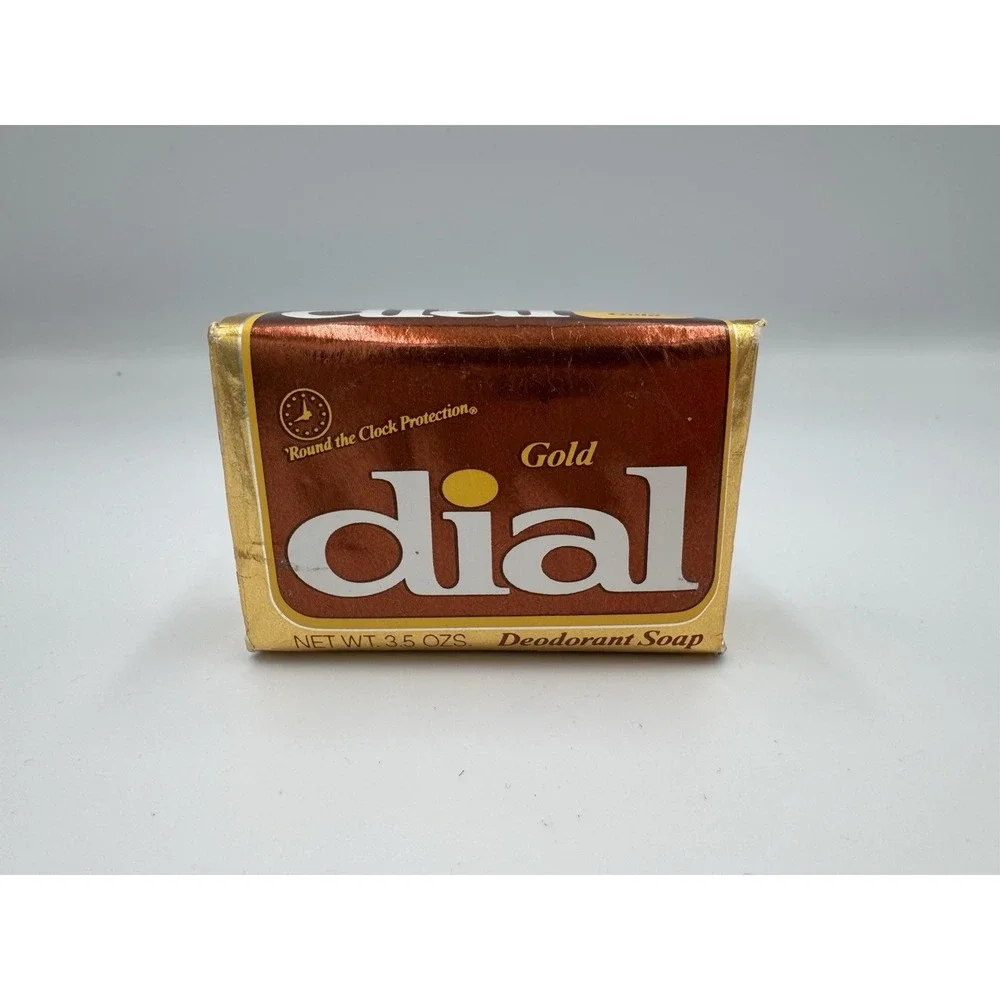 VTG Dial Gold Bar Soap 3.5 oz Sealed New Deodorant Gold Bath Soap‎ Prop